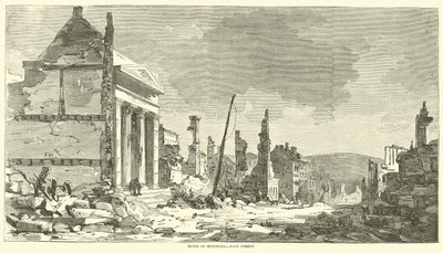 Rovine di Richmond, Main Street, aprile 1865 da American School