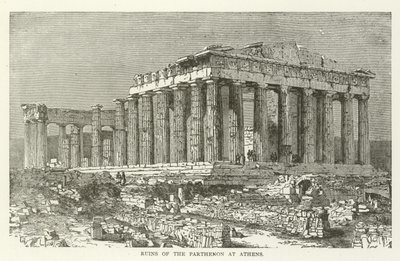 Rovine del Partenone ad Atene da American School