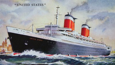 Viaggio inaugurale della SS United States nel 1952 da American School