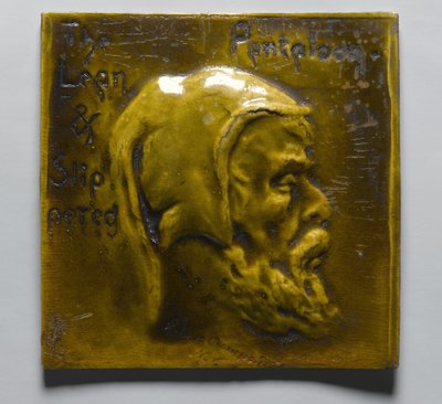 Campione di piastrelle Kensington, prodotto a New York da S. Van Campen & Company, c.1885 da American School