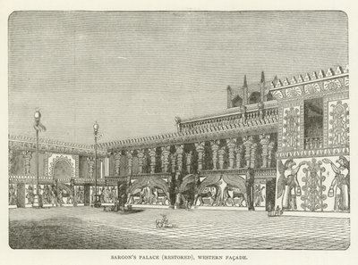 Palazzo di Sargon (restaurato), Facciata Ovest da American School