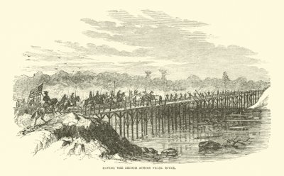 Salvataggio del ponte sul fiume Pearl, aprile 1863 da American School