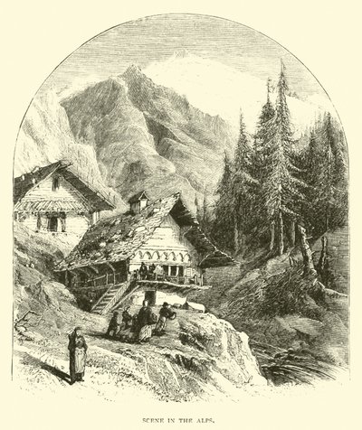 Scena nelle Alpi da American School