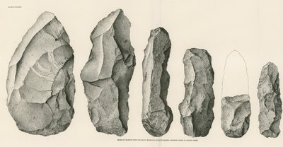 Serie di scarti dalla cava di riolite della South Mountain da American School
