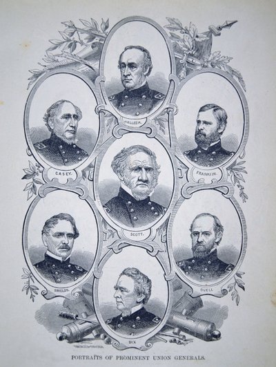 Sette generali prominenti della Guerra Civile Americana da American School