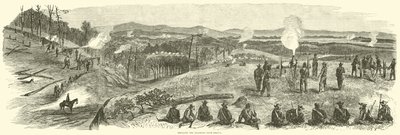 Bombardamento della ferrovia vicino a Resaca, maggio 1864 da American School
