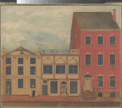 Negozio e magazzino di Duncan Phyfe in Fulton Street a New York City, c.1817-1820 da American School