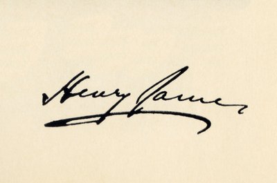 Firma di Henry James da American School