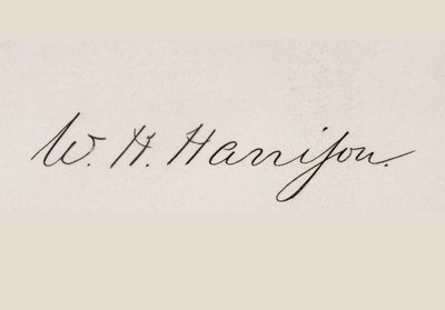 Firma di Henry William Harrison da American School