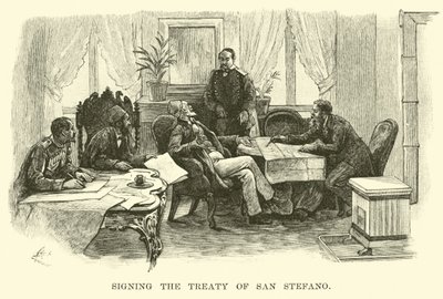 Firma del Trattato di San Stefano da American School