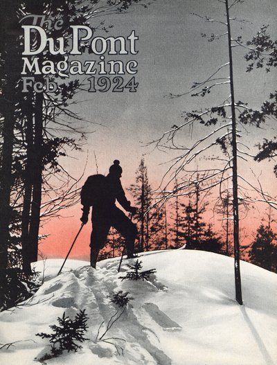 Sci, copertina della rivista DuPont, febbraio 1924 da American School