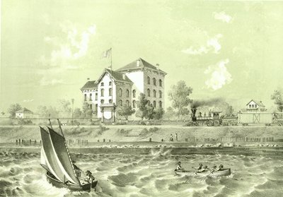 Casa dei soldati, da Chicago Illustrated, con descrizioni letterarie di James W. Sheahan, pubblicato da Jevne & Almini, Chicago da American School