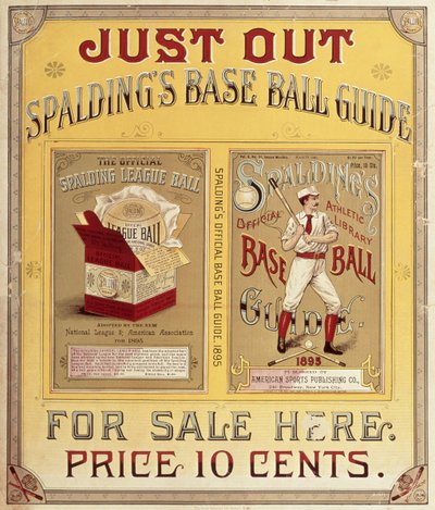 Guida al Baseball di Spalding, 1895 da American School