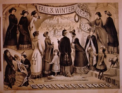 Springer Brothers, Boston, Collezione autunno e inverno, 1882-83 da American School