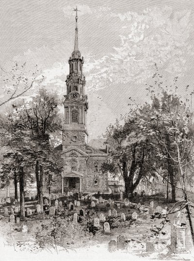 Chiesa di San Paolo, New York, nel XIX secolo, da 