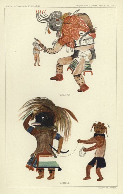 Tcabaiyo, Atocle (litografia a colori) da American School