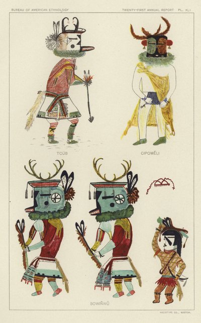 Tcub, Cipomeli, Sowinwu (litografia a colori) da American School