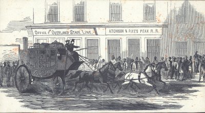 La diligenza Butterfield Overland Mail, pubblicata su Harper