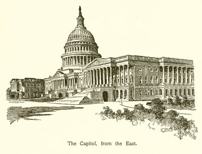 Il Campidoglio, da Est, Washington da American School