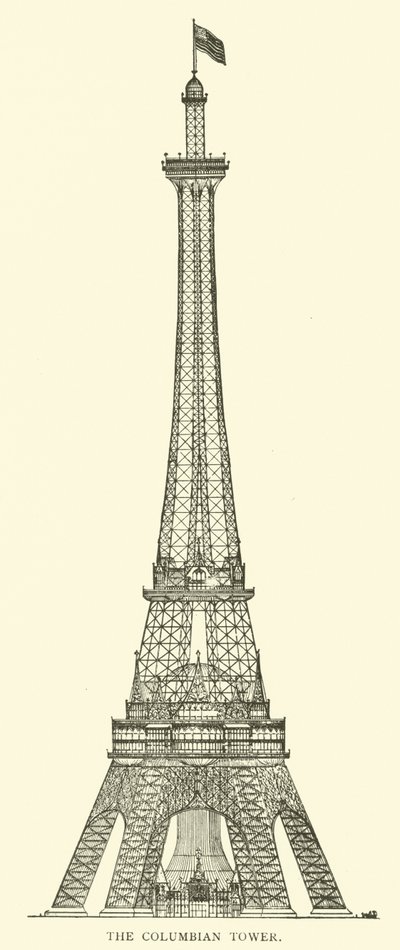 La Torre Colombiana (incisione) da American School