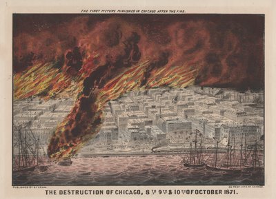 La distruzione di Chicago, 8, 9 e 10 ottobre 1871, 1871 da American School