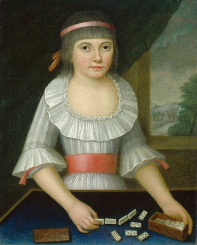 La ragazza del domino, c.1790 da American School