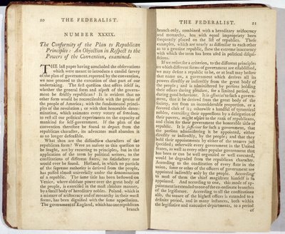 Il Federalista, pubblicato nel 1788 da American School