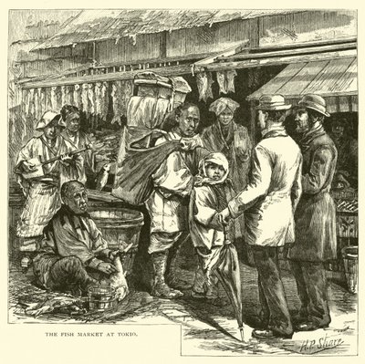 Il mercato del pesce a Tokyo da American School