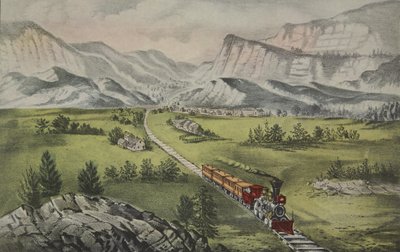 Il grande ovest, pub. 1870, Currier & Ives da American School