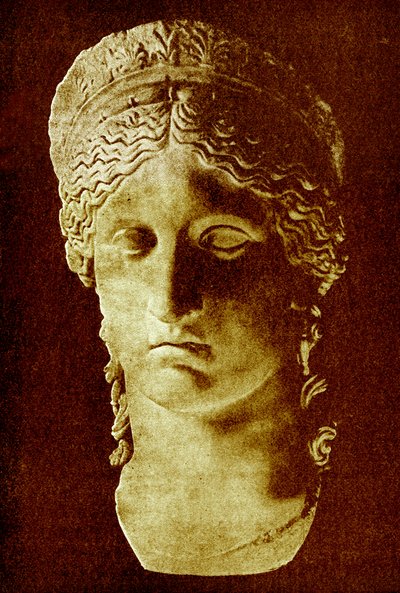La Giunone Ludovisi, illustrazione da History of Greece di Victor Duruy, pubblicato nel 1890 da American School