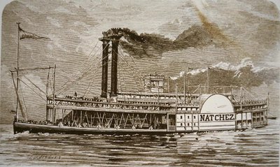 Il battello a ruote laterali del Mississippi 