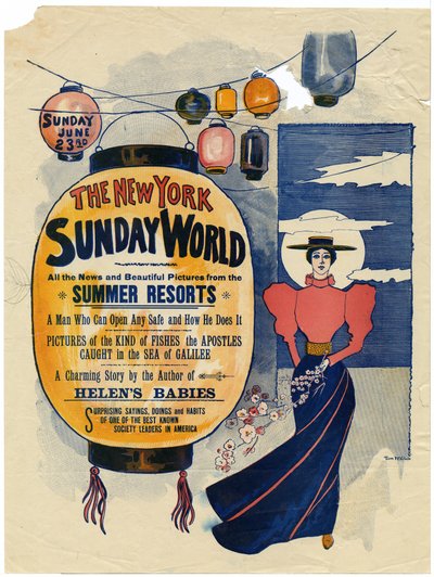 The New York Sunday World, tutte le notizie e le belle immagini dai resort estivi...., 1895 da American School