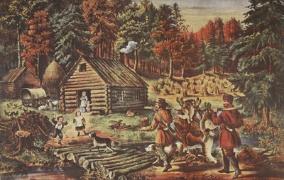 La casa dei pionieri al confine occidentale da American School
