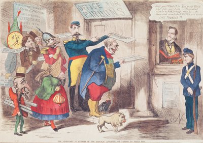I nemici pentiti (?) della Repubblica che chiedono perdono a Zio Sam, 1869 da American School