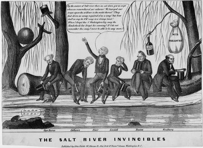 Gli invincibili del fiume Salt, pubblicato da John Childs, New York e Washington, c. 1840 da American School