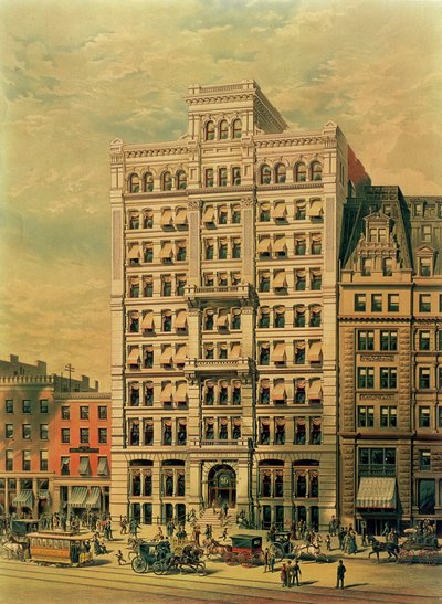 Edificio della Standard Oil Company, 26 Broadway, New York, pub. da Root and Tinker, 1886 da American School