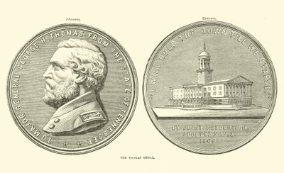La Medaglia di Thomas, ottobre 1863 da American School