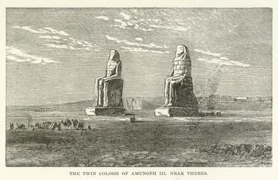 I Colossi Gemelli di Amenofi III vicino a Tebe da American School