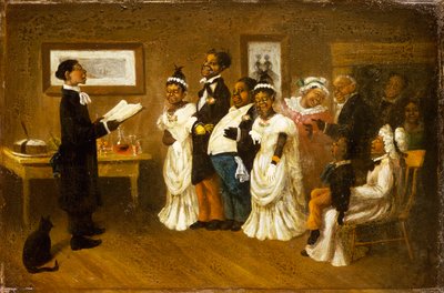 Il matrimonio, c.1850 da American School