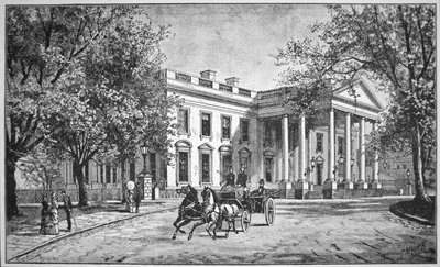 La Casa Bianca, c.1886 (incisione) da American School