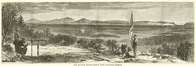 La stazione di segnalazione avanzata vicino a Ringgold, Georgia, maggio 1864 da American School