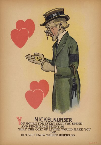 Il nichelista (litografia a colori) da American School