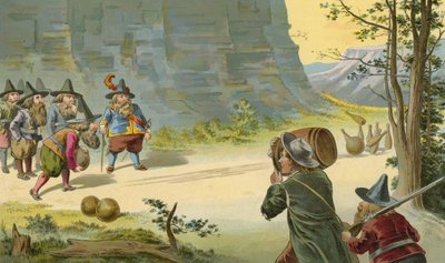 Il gioco dei birilli in montagna da American School