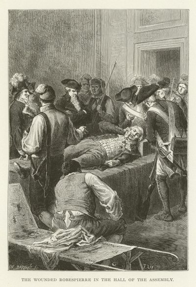 Il ferito Robespierre nella Sala dell