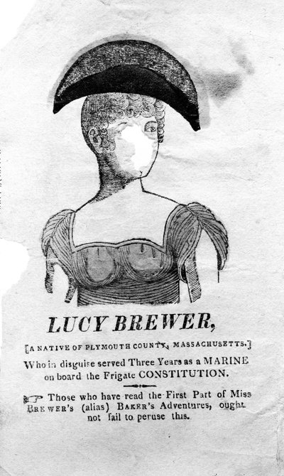 Pagina del titolo di Le avventure di Lucy Brewer stampata da Luther Wales, New York, 1815 da American School