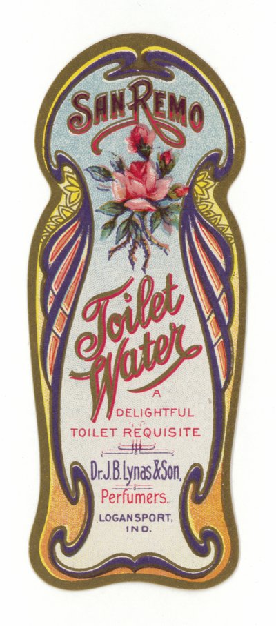 Etichetta Toilet Water, San Remo da American School