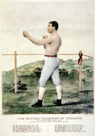 Tom Sayers, da una stampa di Currier & Ives da American School