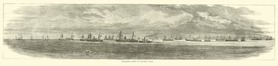Flotta di trasporto al largo di Federal Point, dicembre 1864 da American School