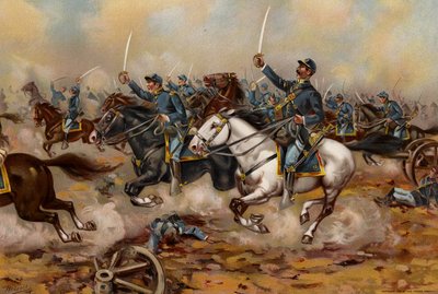 Esercito degli Stati Uniti, carica di cavalleria del 5° Reggimento, Gains Mill da American School