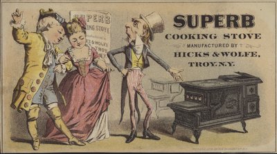 Zio Sam che vende una superba stufa da cucina da American School